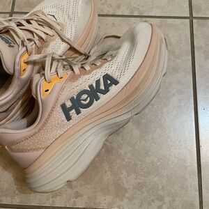 Hoka Women's Beige and Gray Athletic Shoes